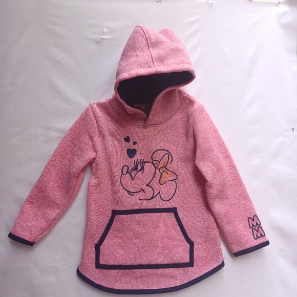 Disney Other - Last Chance! Disney Minnie Mouse Hoodie, Pink, Size 4T